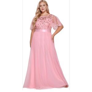 Ever Pretty Sequin Bodice Long‎ Formal Evening Dresses sz 12